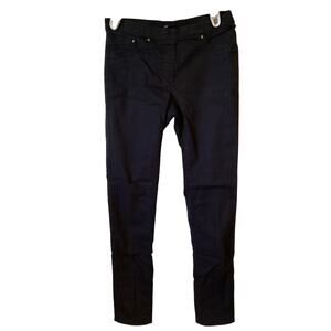 4619 H & M Womens Black Denim Jeans Gentle Stretch Low Waist Skinny Size 8